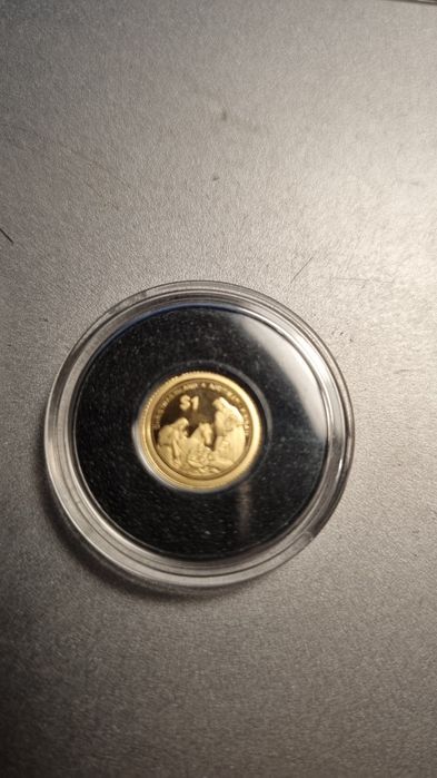 Święta rodzina złota moneta