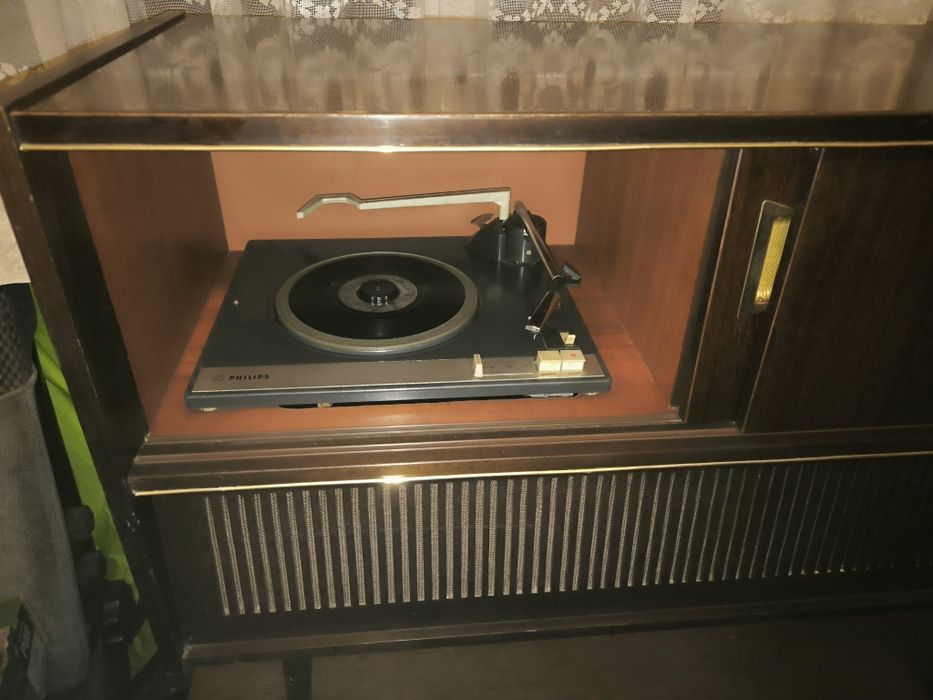 Komoda radio + gramofon winyl Philips Spezial Chassis 29310 sprawna