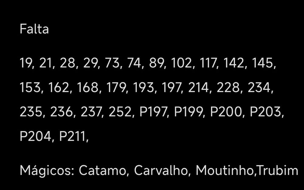 Cromos Ídolos do futebol português 25-26