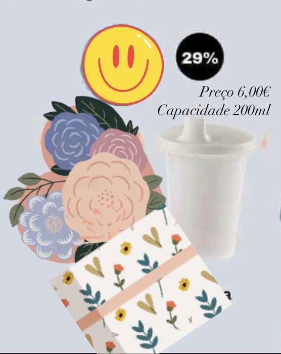 copo com tampa - tupperware