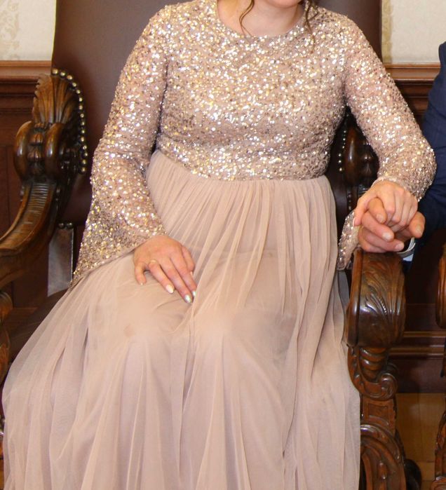 Sukienka Maja Delux taupe