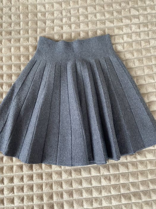 Спідниця плісе сіра