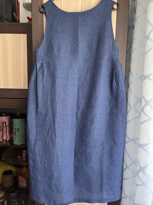 Lniana włoska sukienka