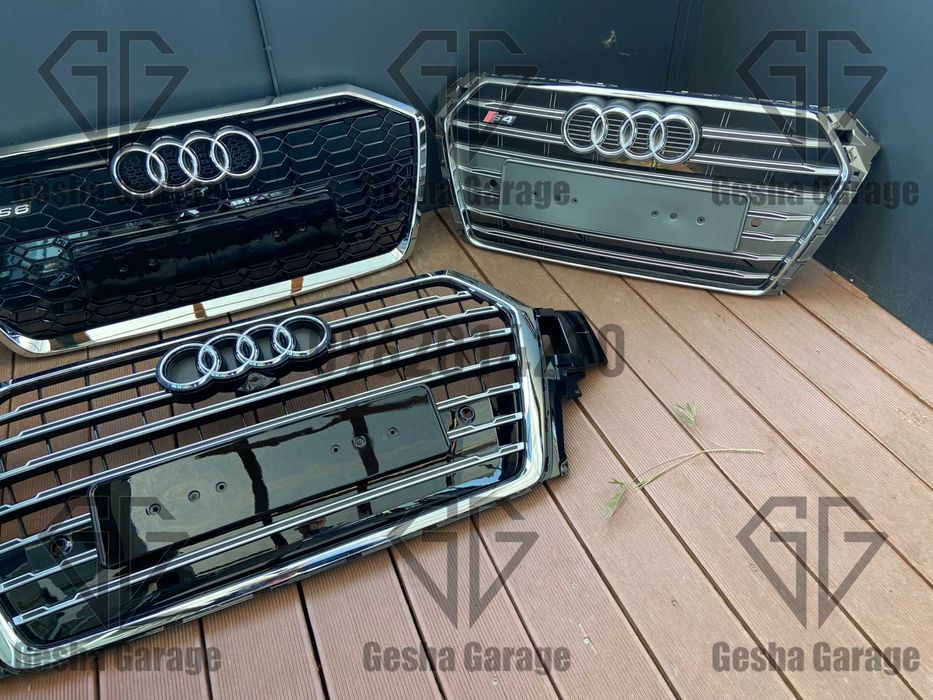 Решітки audi s6 rs4 sq5 s5 s7 sq7 s8 rs3 rs4 rs5 rs6 rs7 ауді ауди