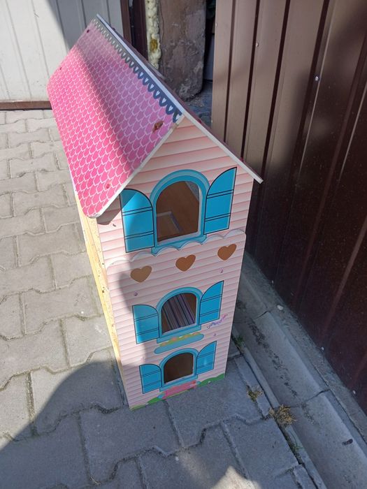 Domek dla lalek zabawka duży solidny
