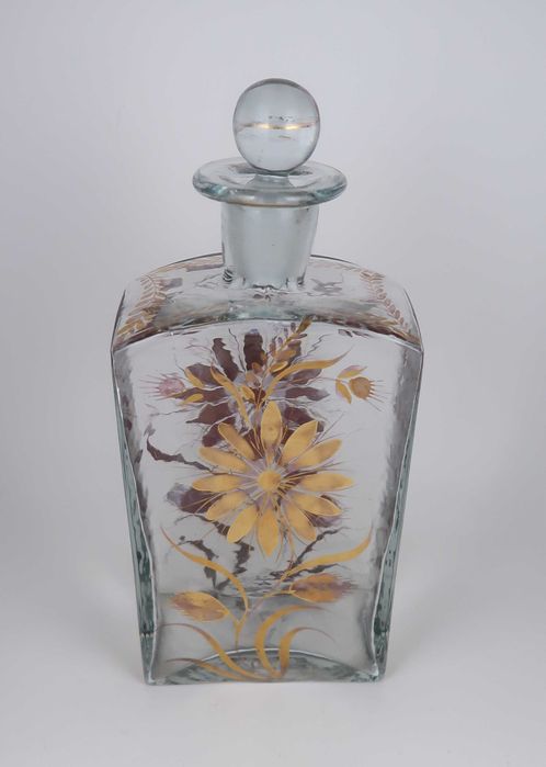 Garrafa antiga em vidro estilo D. Maria