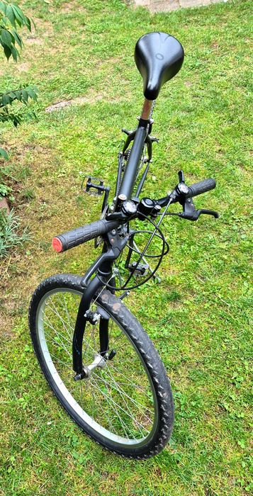 Rower górski miejski MTB czarny mat shimano