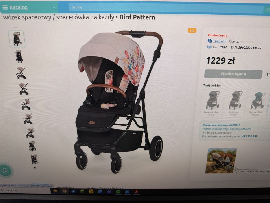 Wózek spacerowy Kindercraft All Road