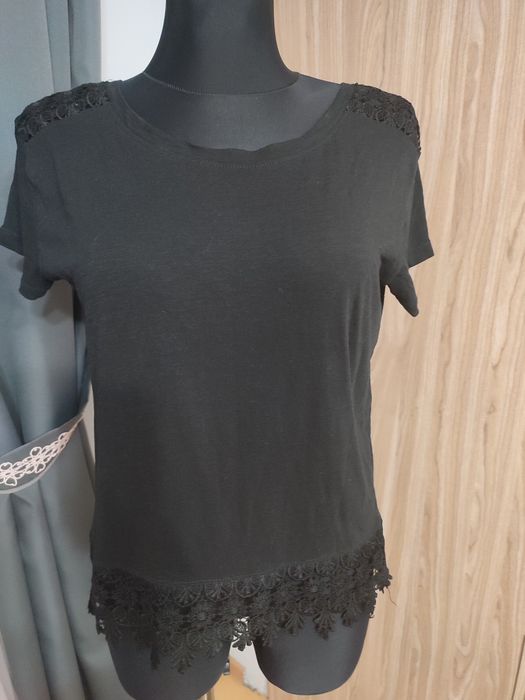 T shirt z koronką rozmiar L