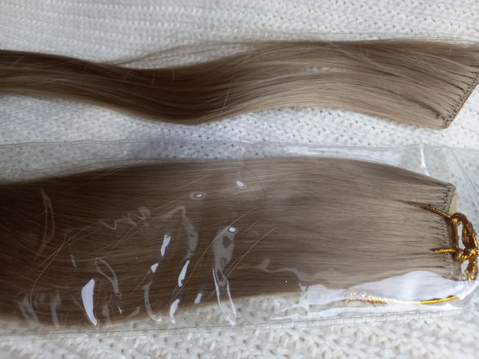Nowe Włosy blond doczepiana kitka 60 cm