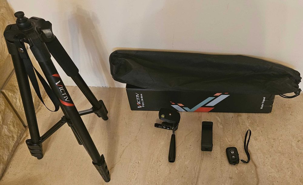 Statyw do telefonu komórkowego Victiv 162 cm z pilotem