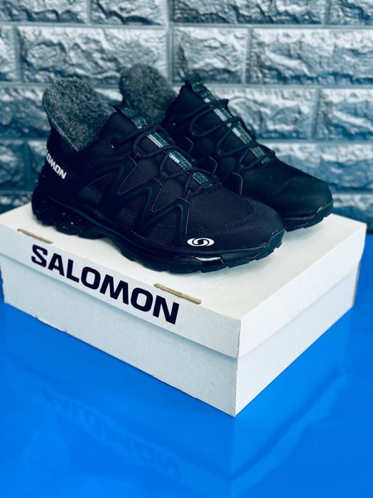 Кроссовки зимние Salomon / Зимние кросовки Термо с мехом / Саломон