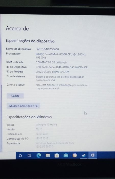 Portátil ASUS como novo