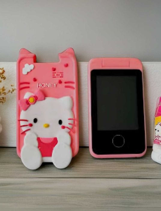 Рожевий інтерактивний смартфон для дитини забавка багато функцій