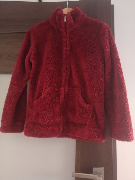 Bordowa rozpinana bluza rozmiar S