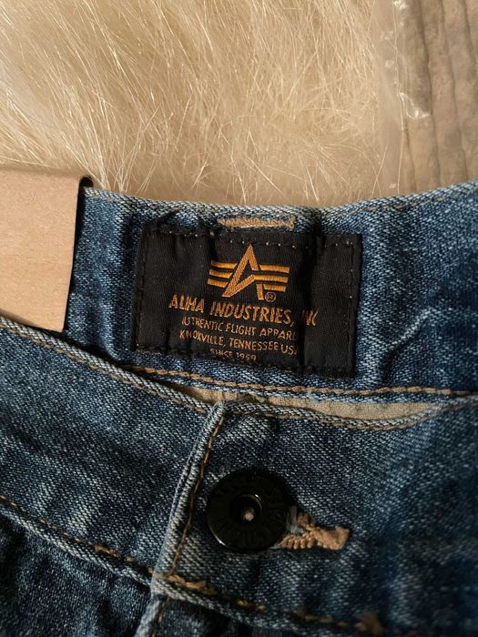 Джинсові шорти | карго | Alpha Industries | оригінал