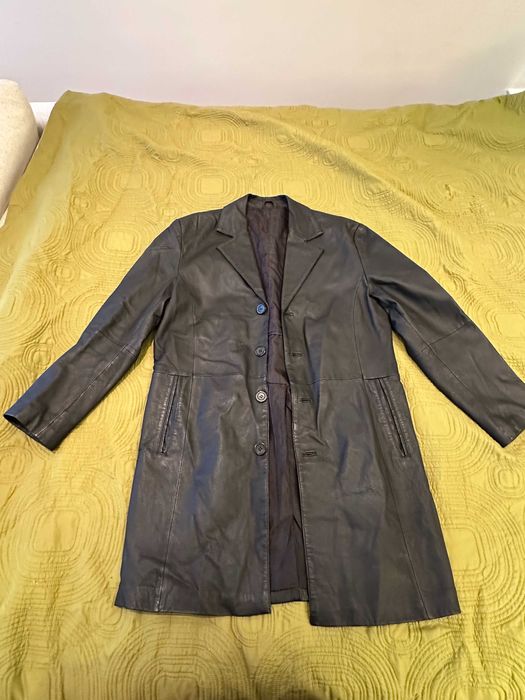 Angelo Litrico Men's Leather Coat, size L, Very Good Quality