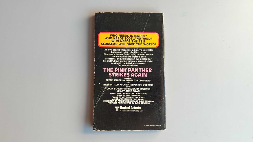 The Pink Panther Strikes Again (1976); 1st edition, New York (USA)