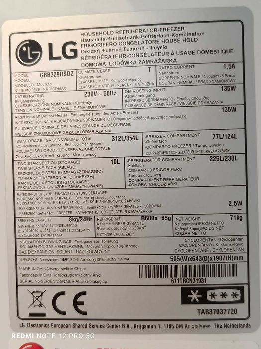 Combinado LG Aço Inoxidavel