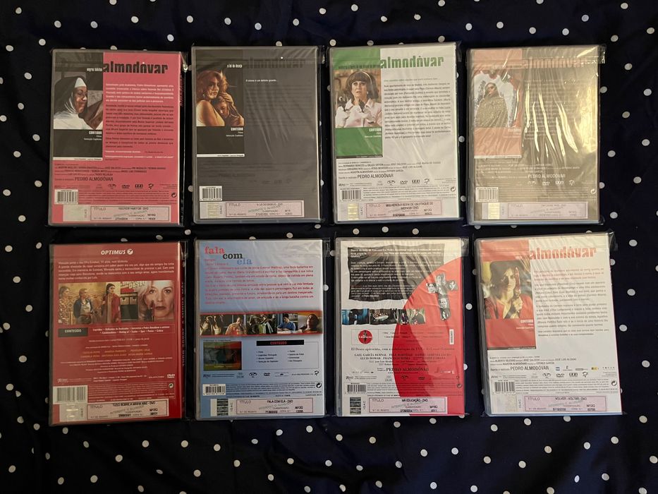 Pedro Almodóvar x8 DVDs Volver, Fala Com Ela, Má Educação, Lei Desejo
