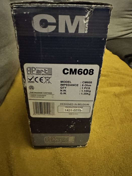 Apart CM series głośnik sufitowy CM608