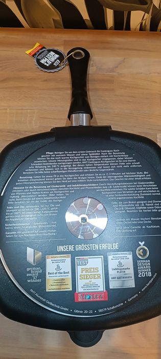 Patelnia  grillowa Amt Gastroguss 28cm