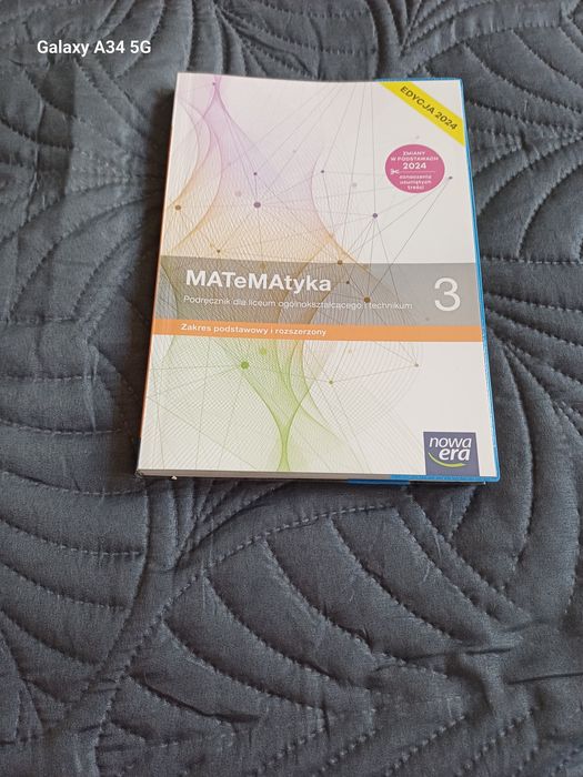 Matematyka 3 zakres podstawowy i rozszerzony  nowa edycja 2024