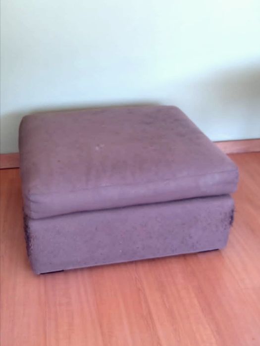 Puff em tecido para reestofar - tipo chaise