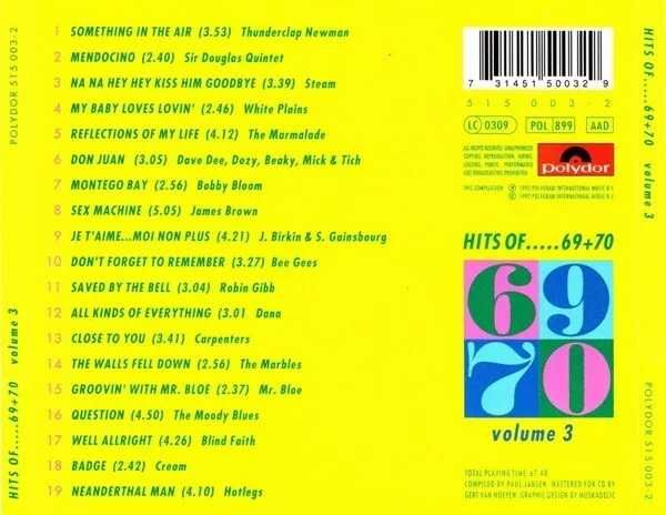 Various Hits Of...69 + 70 - CD - near MINT