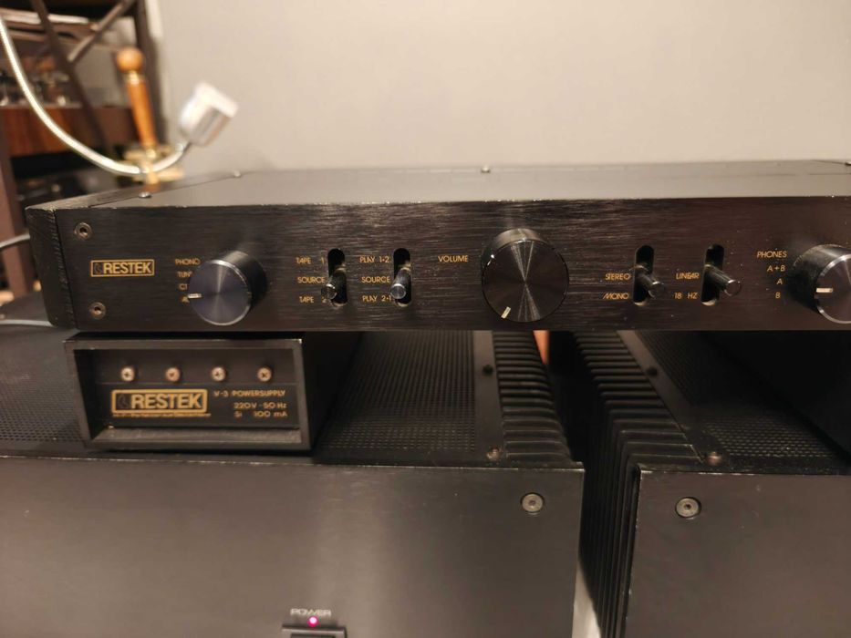 THORENS RESTEK E3 + V3 + ! Monobloki + Przedwzmacniacz ! HI-END