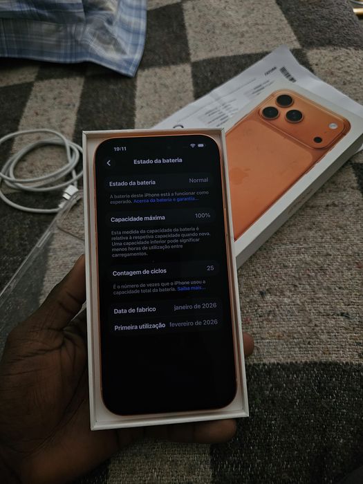 Iphone 17 pro max estado novo 1 mes de uso 256Gb dual sim