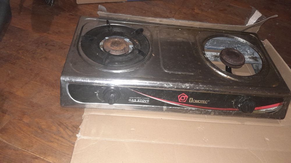 газова вживана плитка металева Gas stove Domotec