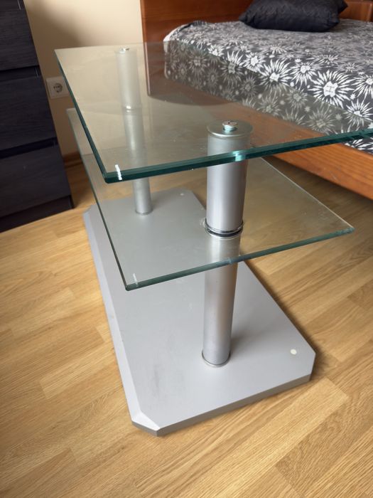 Mesa Centro/Apoio de Vidro