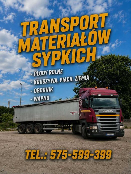 Usługi Koparka!!! Transport Materiałów Sypkich!!! Transport Maszyn!!!
