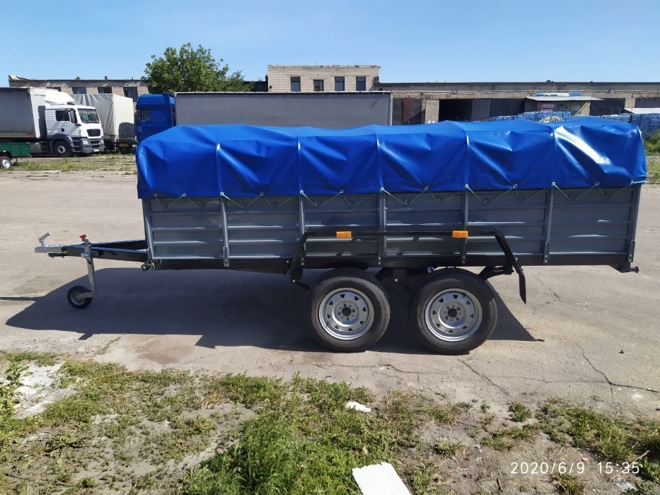 Двухосний прицеп 1560*3200мм, категорія В, Причеп легковий двовісний