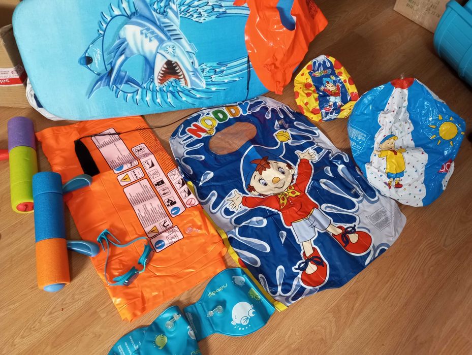 Prancha body board criança mais conjunto de insufláveis