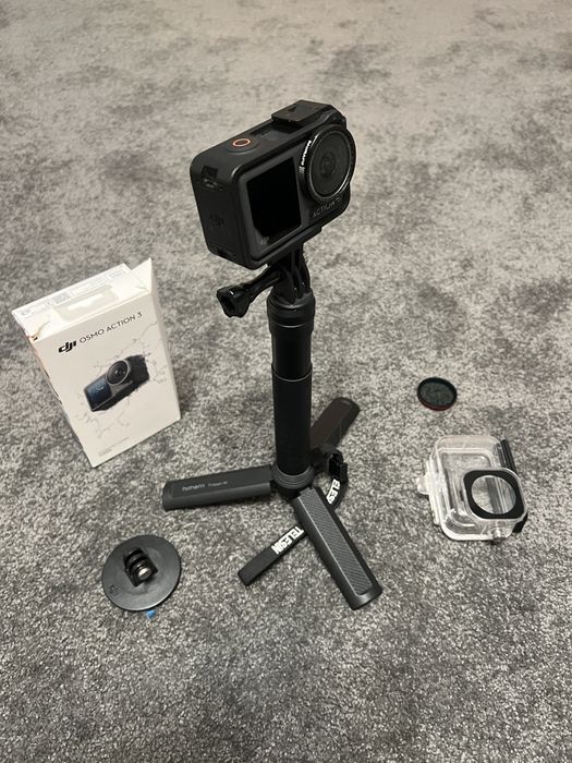 DJI OSMO ACTION 3 zestaw stan bardzo dobry+ filtr cpl