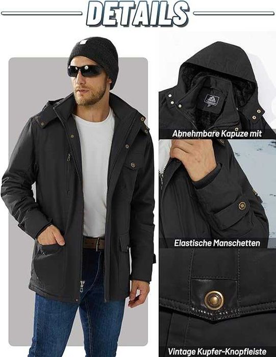 Nowa męska kurtka / parka / przejściówka / R-M / KEFITEVD !A999!