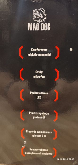 Słuchawki gamingowe Mad Dog GH001