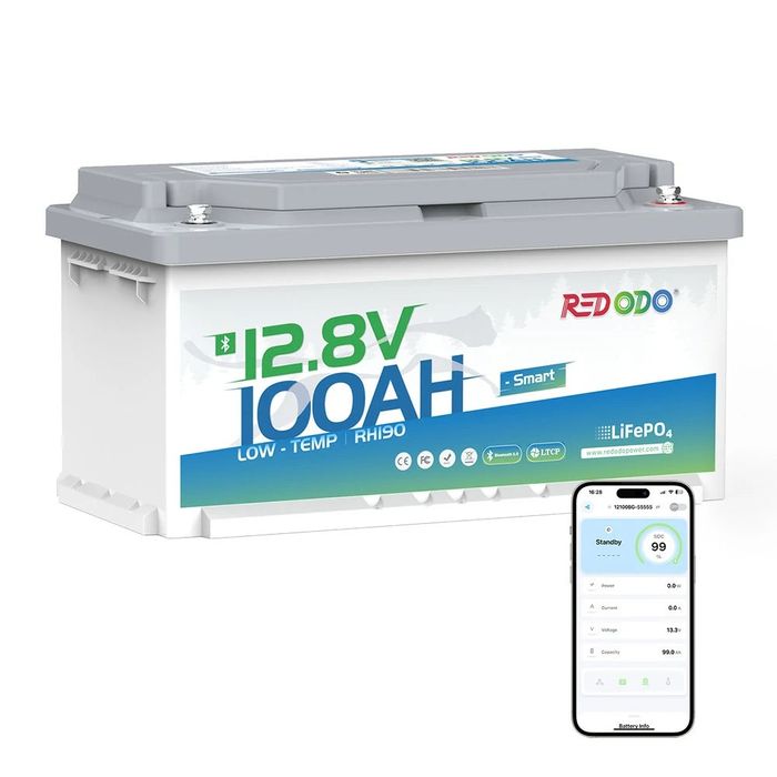 Redodo LiFePO4 12V 100Ah с Bluetooth BMS очікується 10.01.2026