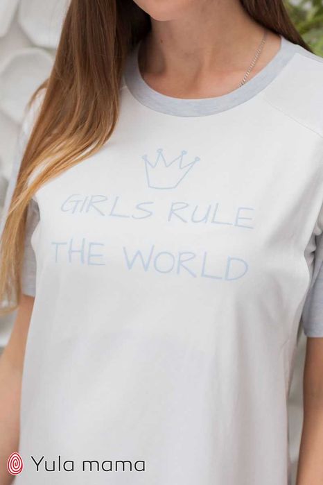 нічна сорочка-футболка для вагітних і годуючих мам