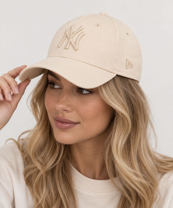 Czapka z daszkiem NY New Era 9FORTY New York MLB Yankees Beż Kremowa