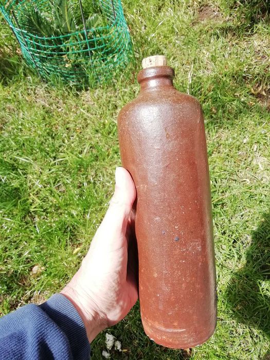 Garrafa Grés Botija de Barro antiga
