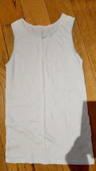 Bluzka na ramiączkach 5 szt NOWE 13 14 15 lat pod bluzkę biała