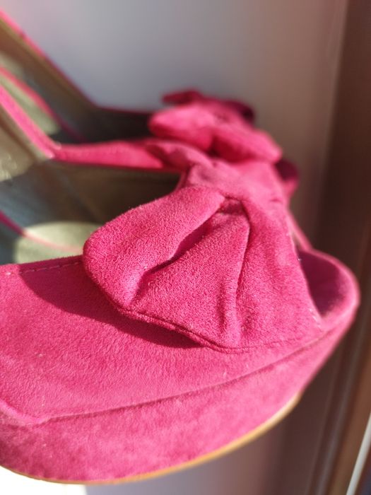 Buty na obcasie różowe Even&Odd rozm.40