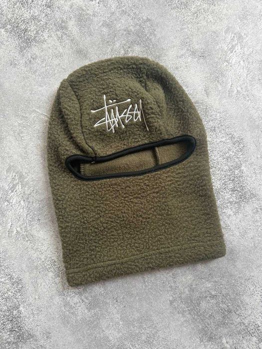 Балаклава Stussy Fleece — хакі | Флісова маска на обличчя