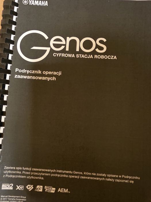 Książka Yamaha Genos - podręcznik operacji zaawansowanych