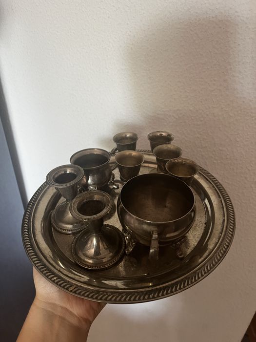 Varias peças em casquinha de prata