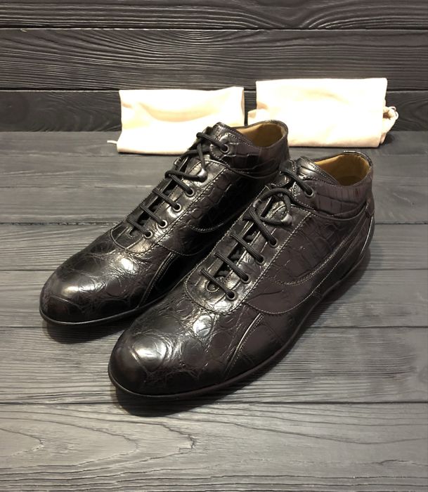 Ботинки из кожи крокодила Tardini zilli