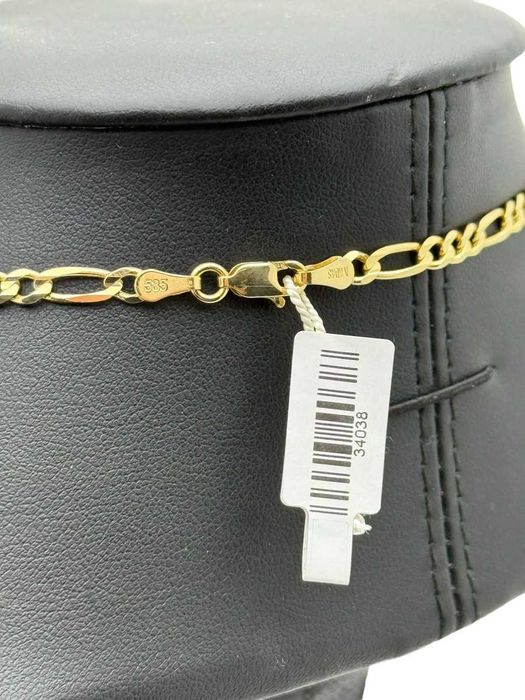 Piękny Złoty Łańcuszek Figaro 13,48G 585 60cm 2mm